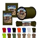 HERCULES Type III Paracord 550 Rope Parachute Cord, 100' Army Green