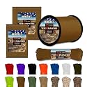 HERCULES Type III Paracord 550 Rope Parachute Cord, 50' Coyote Brown
