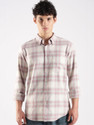 HERENOW Men Checkered Casual White Shirt
