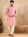 HERENOW Men Embroidered Straight Kurta