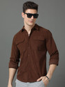 HERENOW Men Regular Fit Solid Casual Shirt