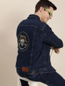 HERENOW Men Self Design Denim Jacket