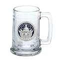 Heritage Pewter 46th President Joe Biden Beer Stein Glass | 15 Ounce German-Style Beer Glass | Intricately Crafted Metal Pewter Joe Biden Enamel Blue Inlay