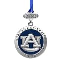 Heritage Pewter Auburn University Class of 2025 Ornament | Graduation Gift | Hand-Sculpted Christmas Tree Ornament | Intricately Crafted Metal Pewter Alma Mater Inlay