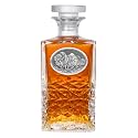 Heritage Pewter Buffalo Heritage Decanter | 25 OZ Liquor Pourer | Expertly Crafted Pewter Glass