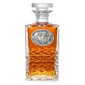 Heritage Pewter Cape Buffalo Heritage Decanter | 25 OZ Liquor Pourer | Expertly Crafted Pewter Glass