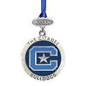 Heritage Pewter Citadel Class of 2025 Ornament | Hand-Sculpted Christmas Tree Ornament | Intricately Crafted Metal Pewter Alma Mater Inlay