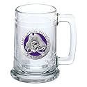 Heritage Pewter East Carolina Stein Glass | 15 Ounce German-Style Glass | Intricately Crafted Metal Pewter Alma Mater Inlay