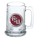 Heritage Pewter Florida State Beer Stein Glass | 15 Ounce German-Style Beer Glass | Intricately Crafted Metal Pewter Alma Mater Inlay