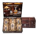Heritage Pewter Georgia Bulldogs 2022 National Championship Capitol Decanter Chest Set | 24 OZ Liquor Pourer with 4 Double Old-Fashioned Glasses | Expertly Crafted Pewter Glass