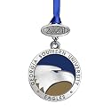 Heritage Pewter Georgia Southern University Class of 2025 Ornament | Hand-Sculpted Christmas Tree Ornament | Intricately Crafted Metal Pewter Alma Mater Inlay