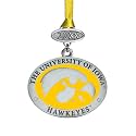 Heritage Pewter Iowa Class of 2025 Ornament | Graduation Gift | Hand-Sculpted Christmas Tree Ornament | Intricately Crafted Metal Pewter Alma Mater Inlay