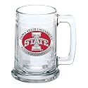 Heritage Pewter Iowa State Beer Stein Glass | 15 Ounce German-Style Beer Glass | Intricately Crafted Metal Pewter Alma Mater Inlay