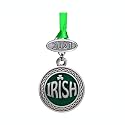 Heritage Pewter Irish 2025 Ornament | Graduation Gift | Hand-Sculpted Christmas Tree Ornament | Intricately Crafted Metal Pewter Alma Mater Inlay