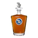 Heritage Pewter Kansas Royal Decanter with 3D Stopper | 30 OZ Liquor Pourer | Expertly Crafted Pewter Glass