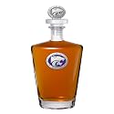 Heritage Pewter Kansas State Royal Decanter with 3D Stopper | 30 OZ Liquor Pourer | Expertly Crafted Pewter Glass