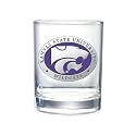 Heritage Pewter Kansas State University Wildcats Double Old Fashion | Double Rocks Glass 14 OZ for Liquor | Expertly Crafted Pewter Glass