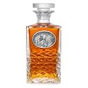 Heritage Pewter Lion Heritage Decanter | 25 OZ Liquor Pourer | Expertly Crafted Pewter Glass