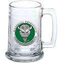 Heritage Pewter Marshall University Beer Stein Glass | 15 Ounce German-Style Beer Glass | Intricately Crafted Metal Pewter Alma Mater Inlay