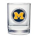 Heritage Pewter Michigan Double Old Fashion | Double Rocks Glass 14 OZ for Liquor | Expertly Crafted Pewter Glass