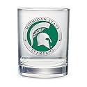 Heritage Pewter Michigan State Double Old Fashion | Double Rocks Glass 14 OZ for Liquor | Expertly Crafted Pewter Glass