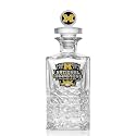 Heritage Pewter Michigan Wolverines 2023 CFP National Champions 3D Topper Heritage Decanter | 25 OZ Liquor Pourer | Expertly Crafted Pewter Glass