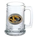 Heritage Pewter Missouri Beer Stein Glass | 15 Ounce German-Style Beer Glass | Intricately Crafted Metal Pewter Alma Mater Inlay