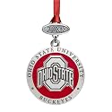 Heritage Pewter Ohio State 2025 Ornament | Graduation Gift | Hand-Sculpted Christmas Tree Ornament | Intricately Crafted Metal Pewter Alma Mater Inlay