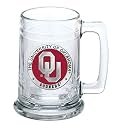 Heritage Pewter Oklahoma Beer Stein Glass | 15 Ounce German-Style Beer Glass | Intricately Crafted Metal Pewter Alma Mater Inlay