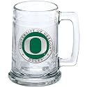 Heritage Pewter Oregon Ducks Beer Stein Glass | 15 Ounce German-Style Beer Glass | Intricately Crafted Metal Pewter Alma Mater Inlay