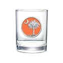 Heritage Pewter Palmetto Double Old Fashion | Double Rocks Glass 14 OZ for Liquor | Expertly Crafted Pewter Glass