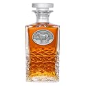 Heritage Pewter Racehorse Heritage Decanter | 25 OZ Liquor Pourer | Expertly Crafted Pewter Glass