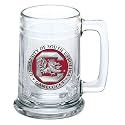 Heritage Pewter South Carolina Gamecocks Stein Glass | 15 Ounce German-Style Beer Glass | Intricately Crafted Metal Pewter Alma Mater Inlay