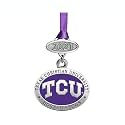 Heritage Pewter TCU Class of 2025 Ornament | Graduation Gift | Hand-Sculpted Christmas Tree Ornament | Intricately Crafted Metal Pewter Alma Mater Inlay