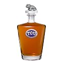 Heritage Pewter TCU Royal Decanter with 3D Stopper | 30 OZ Liquor Pourer | Expertly Crafted Pewter Glass