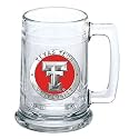 Heritage Pewter Texas Tech Beer Stein Glass | 15 Ounce German-Style Beer Glass | Intricately Crafted Metal Pewter Alma Mater Inlay