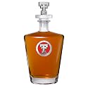 Heritage Pewter Texas Tech University Royal Decanter with 3D Stopper | 30 OZ Liquor Pourer | Expertly Crafted Pewter Glass