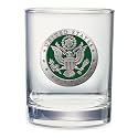 Heritage Pewter United States Army Double Old Fashion Glass | Rocks14 OZ for Liquor | Expertly Crafted Pewter Glass