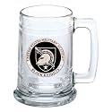 Heritage Pewter United States Military Academy Black Knights Beer Stein Glass | 15 Ounce German-Style Beer Glass | Intricately Crafted Metal Pewter Alma Mater Inlay