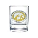 Heritage Pewter University of Iowa Collector's Double Old Fashion Glass | Double Rocks Drinkware 14 OZ | Expertly Crafted Pewter