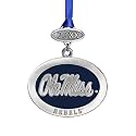 Heritage Pewter University of Mississippi Rebels Class of 2025 Ornament | Graduation Gift | Hand-Sculpted Christmas Tree Ornament | Intricately Crafted Metal Pewter Alma Mater Inlay