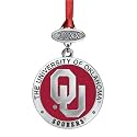 Heritage Pewter University of Oklahoma Sooners Class of 2025 Ornament | Graduation Gift | Hand-Sculpted Christmas Tree Ornament | Intricately Crafted Metal Pewter Alma Mater Inlay