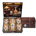 Heritage Pewter US AIR FORCE ACADEMY Capitol Decanter Chest Set | 24 OZ Liquor Pourer with 4 Double Old-Fashioned Glasses | Expertly Crafted Pewter Glass