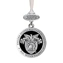 Heritage Pewter US Military Academy Crest Class of 2026 Ornament | Hand-Sculpted Christmas Tree Ornament | Intricately Crafted Metal Pewter Alma Mater Inlay