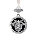 Heritage Pewter US Military Academy Crest Class of 2025 Ornament | Hand-Sculpted Christmas Tree Ornament | Intricately Crafted Metal Pewter Alma Mater Inlay