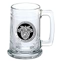 Heritage Pewter US Military Academy Stein Glass | 15 Ounce German-Style Glass | Intricately Crafted Metal Pewter Alma Mater Inlay