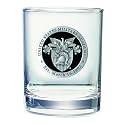 Heritage Pewter US Military Academy West Point Double Old Fashion | Double Rocks Glass 14 OZ for Liquor | Expertly Crafted Pewter Glass