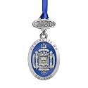 Heritage Pewter US Naval Academy Class of 2025 Ornament | Hand-Sculpted Christmas Tree Ornament | Intricately Crafted Metal Pewter Alma Mater Inlay