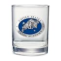 Heritage Pewter US Naval Academy Goat Double Old Fashion | Double Rocks Glass 14 OZ for Liquor | Expertly Crafted Pewter Glass