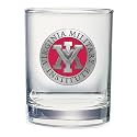 Heritage Pewter Virginia Military Institute Double Old Fashion | Double Rocks Glass 14 OZ for Liquor | Expertly Crafted Pewter Glass